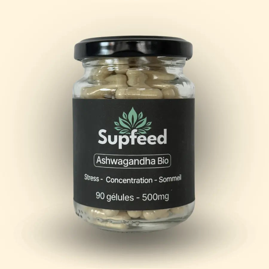 Ashwagandha bio en gélule - 90 gélules - Supfeed