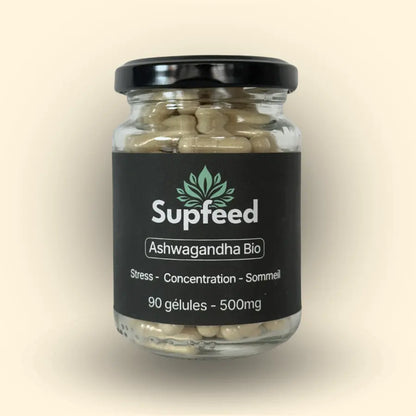 Ashwagandha bio en gélule - 90 gélules - Supfeed