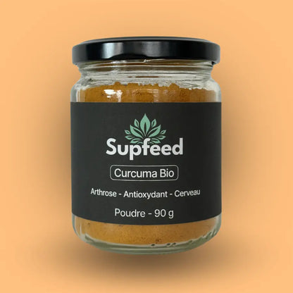 Curcuma en poudre bio - 90g - Supfeed